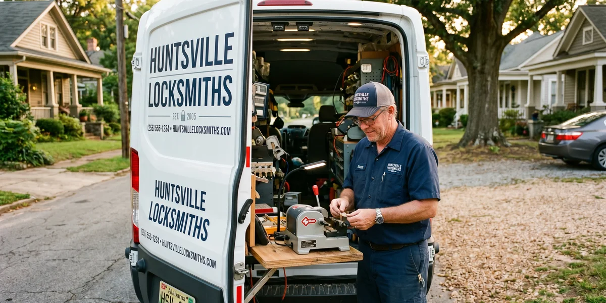 Smart lock installation on a Hampton Cove home